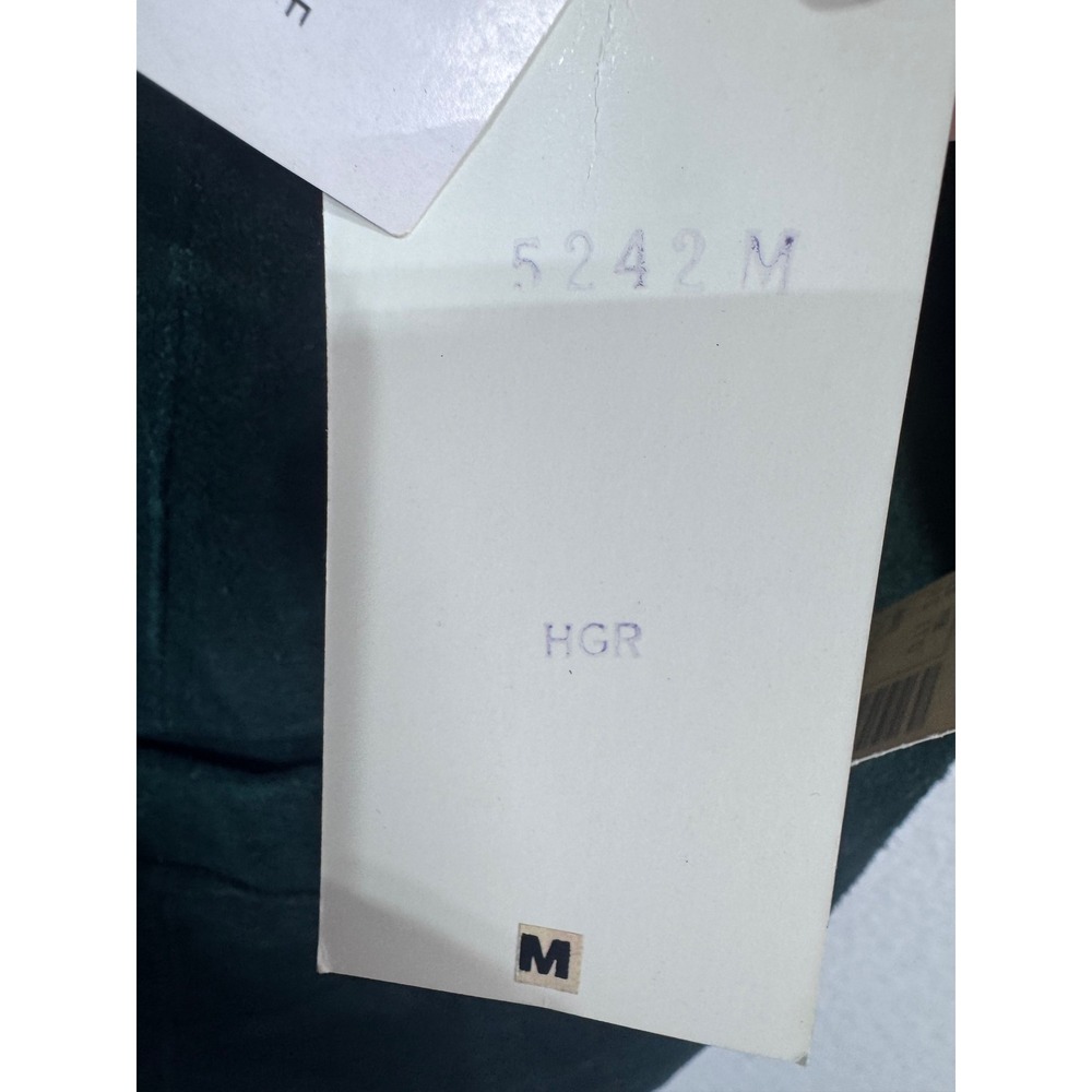 Vintage Shaver Lake M Green Leather Vest Women's Zip Front Suede Boho Western - Picture 8 of 8